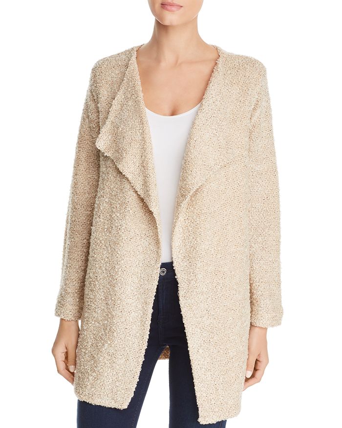 Calvin Klein Boucl Open Front Jacket Bloomingdale s