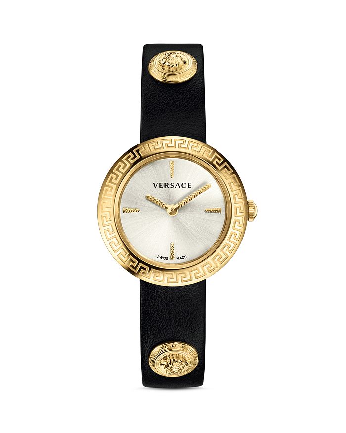 Versace Collection Medusa Stud Icon Watch, 28mm In White/black
