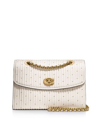 COACH Parker Studded Quilted Leather Convertible Shoulder Bag