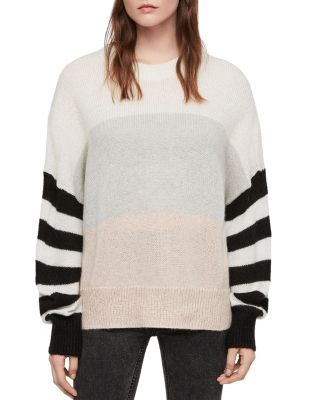 all saints striped sweater