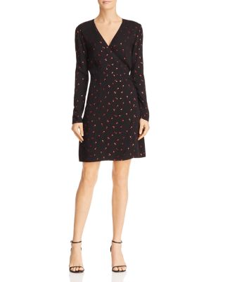 Rails - Lola Metallic Cherry Print Wrap Dress