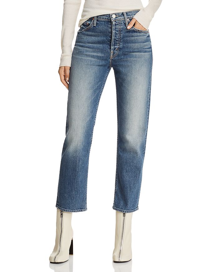 MOTHER The Tomcat High Rise Straight Leg Jeans in We All Scream