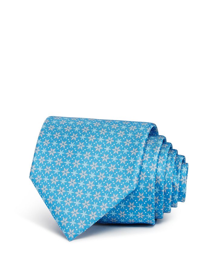 Ferragamo Snowflakes Silk Classic Tie - 100% Exclusive In Light Blue