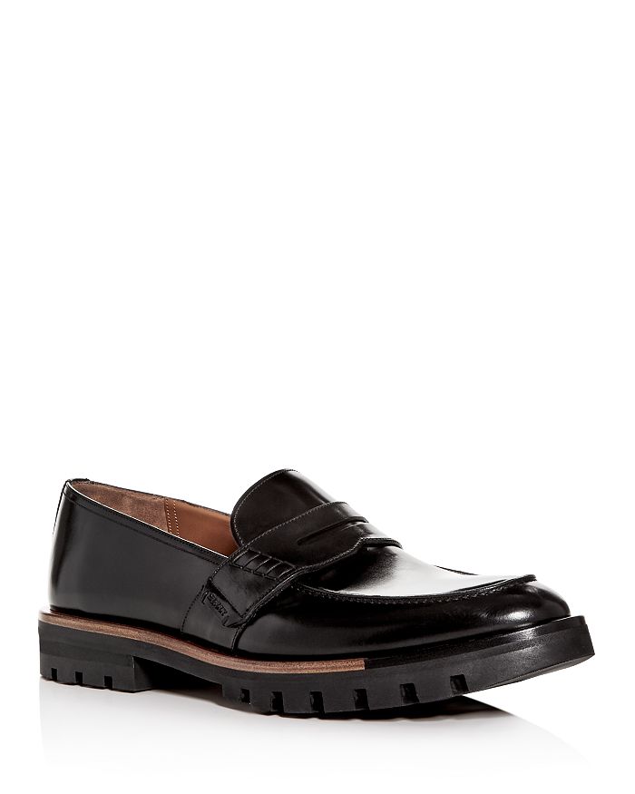 Bally Men's Barox Leather Apron-toe Penny Loafers In Black