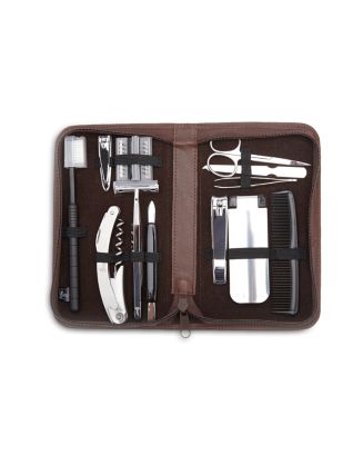 ROYCE New York Leather Travel & Grooming Toiletry Kit | Bloomingdale's