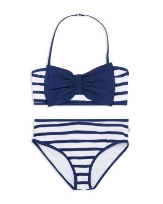 striped 2 piece swimsuit