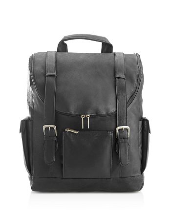 ROYCE New York Colombian Leather Backpack with 15