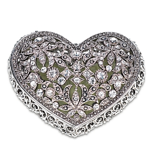 Olivia Riegel Luxembourg Heart Box In Silver