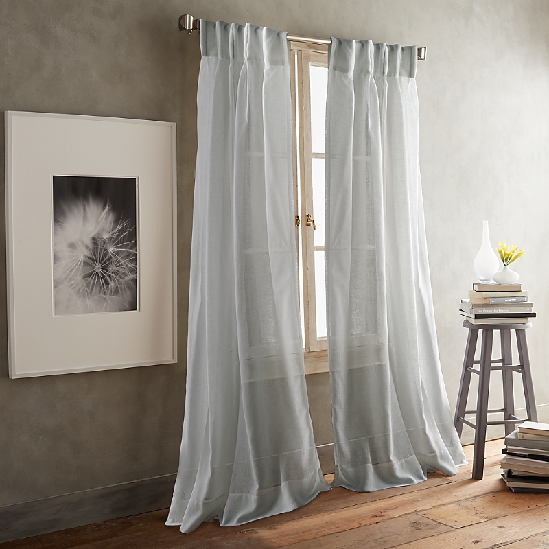 Dkny Paradox 84 X 50 Inverted Pleat Window Panel, Pair In Silver