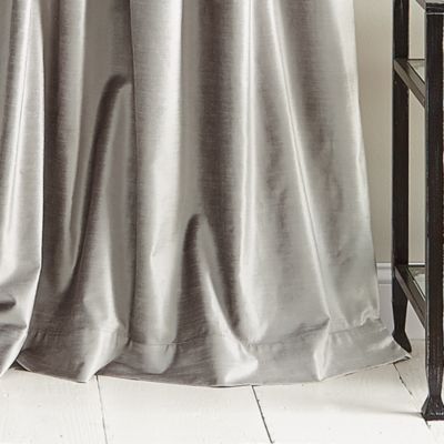 Modern Knotted Velvet 108" x 50" Window Panel, Pair