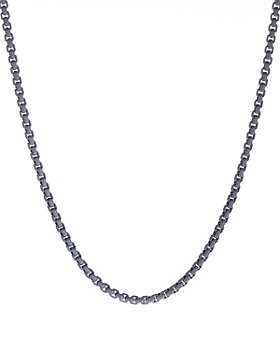 David Yurman - Box Chain Necklace in Gray, 26"