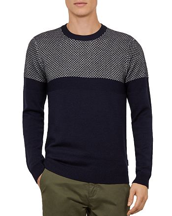 Ted Baker Yeting Stitched Crewneck Sweater | Bloomingdale's