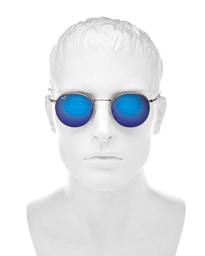 MAUI JIM WOMEN'S NAUTILUS POLARIZED MIRRORED ROUND SUNGLASSES, 50MM
