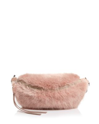 faux fur belt bag