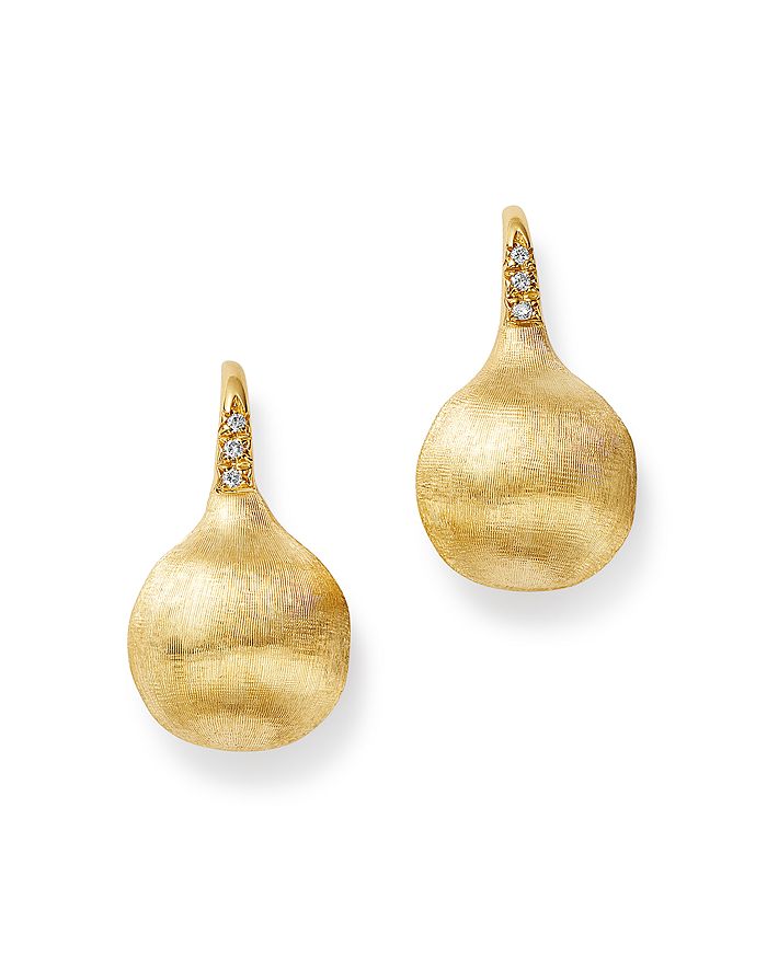 Shop Marco Bicego 18k Yellow Gold Africa Constellation Medium Diamond Drop Earrings