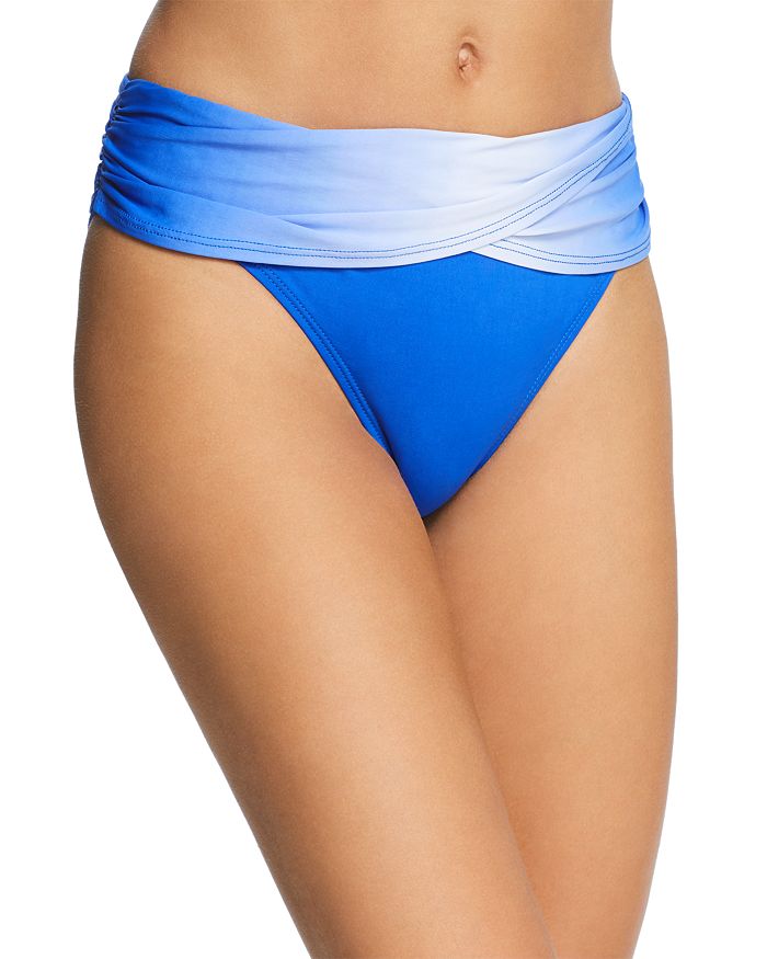 Bleu Rod Beattie Sarong Hipster Bikini Bottom In Aruba Bleu