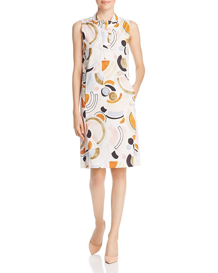 Lafayette 148 New York Rudy Printed Sleeveless Shift Dress
