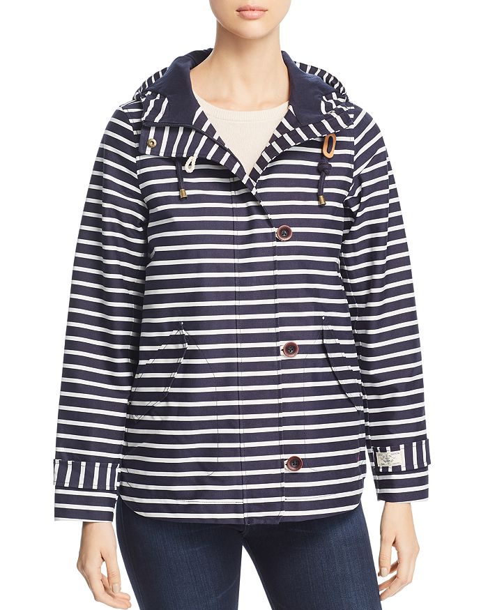 Joules best sale striped raincoat