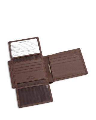 Leather RFID-Blocking Slim Bifold Wallet