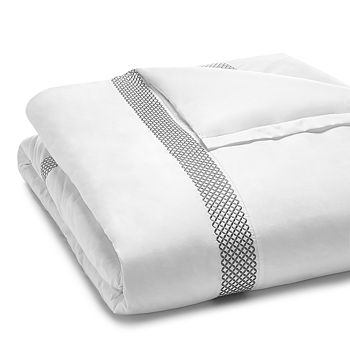 Hudson Park Collection - 500TC Embroidered Geo Duvet Cover, Twin - 100% Exclusive