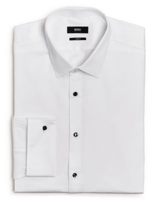 Forhåbentlig forsikring Prisnedsættelse BOSS Jasper Pique Slim Fit Tuxedo Shirt | Bloomingdale's