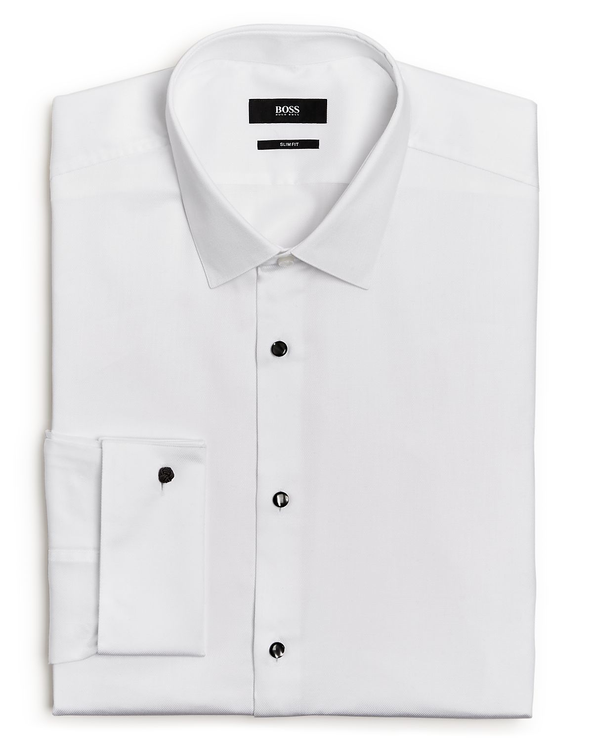 Boss Jasper Pique Slim Fit Tuxedo Shirt