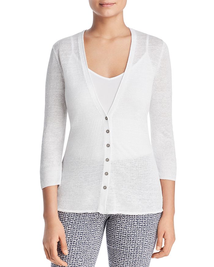 Nic And Zoe Nic+zoe Divine Cardy In Paper White