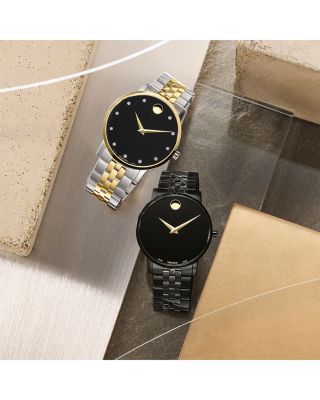 Museum Classic Two-Tone Diamond-Index Watch, 40mm