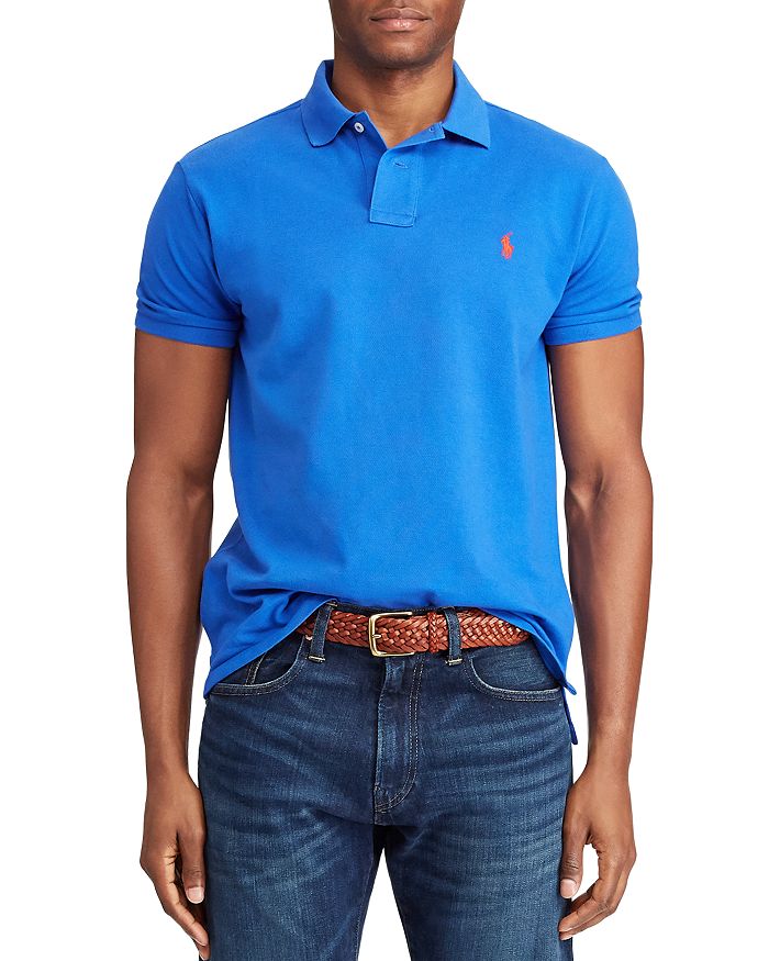 Polo Ralph Lauren Mesh Custom Slim Fit Polo Shirt | Bloomingdale's