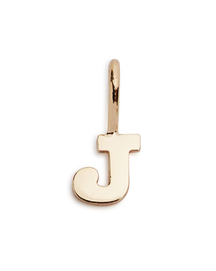 Zoë Chicco 14k Yellow Gold Initial Charm In J/gold