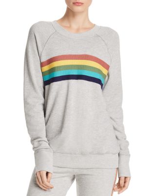 rainbow stripe sweatshirt