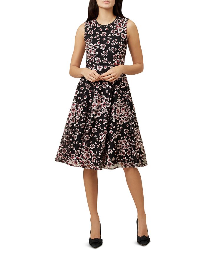 HOBBS LONDON LILITH EMBROIDERED DRESS 011958543072L00