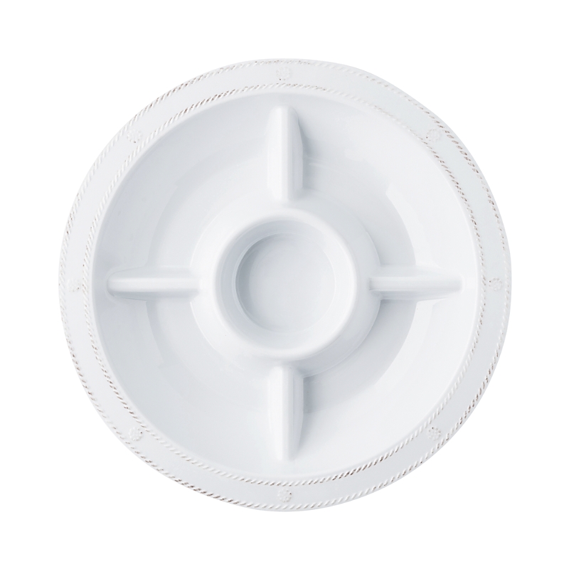 Juliska Berry & Thread Melamine 15 Sectioned Server In Whitewash