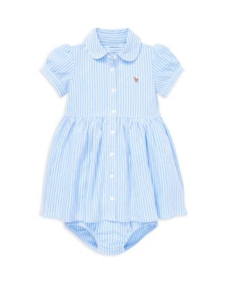 Ralph Lauren Girls Striped Oxford Dress & Bloomers Set - Baby | Bloomingdales