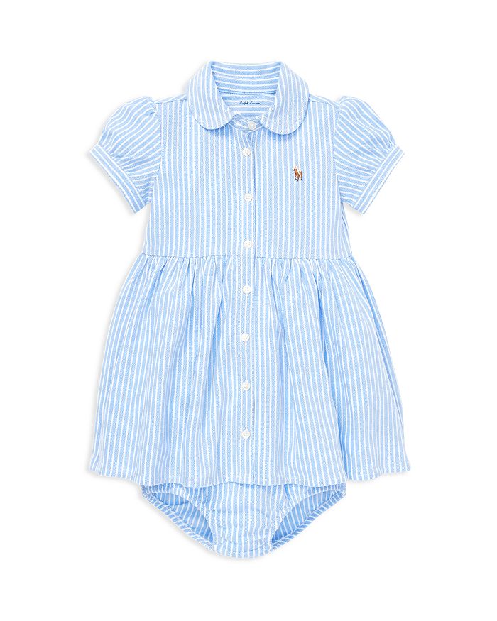 Ralph Lauren Girls' Striped Oxford Dress & Bloomers Set - Baby ...