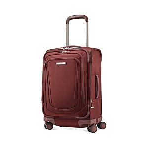 Samsonite Silhouette 16 Softside 22 Expandable Carry-on Spinner In Cabernet Red