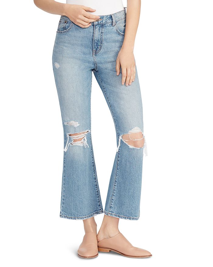ELLA MOSS HIGH RISE ANKLE FLARED JEANS IN SESSILE,30055537