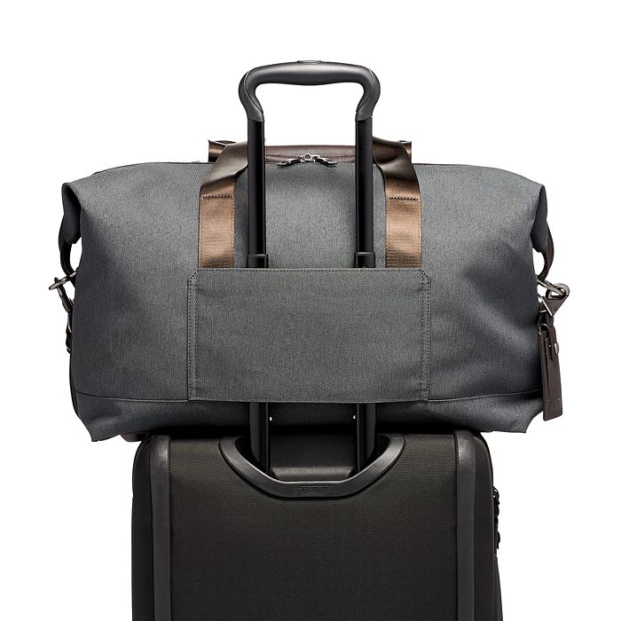 Shop Tumi Alpha 3 Double Expansion Satchel In Anthracite