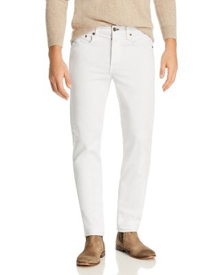white slim fit jeans