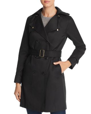 cole haan drapey belted trench coat