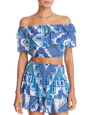 crop top swim cover up