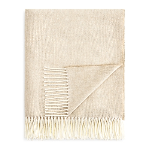 Lands Downunder Landsdown Under Herringbone Cotton Blend Throw In Dune