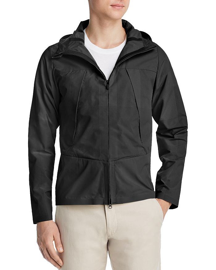 DESCENTE PERFORATED SCHEMATECH HOODED JACKET,DAMNGC40U
