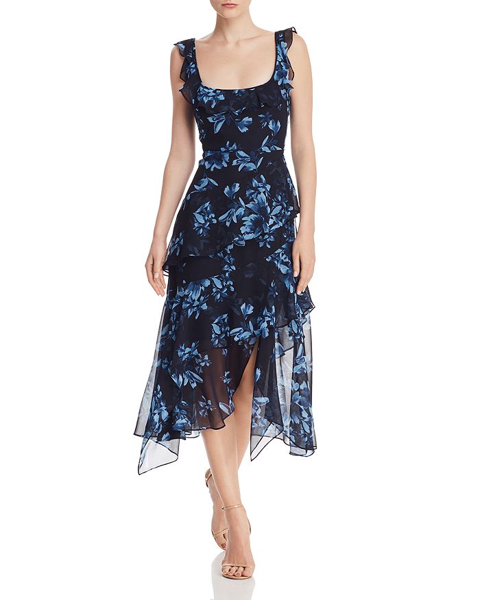 BCBGMAXAZRIA Divine Bloom Tiered Dress Bloomingdale s