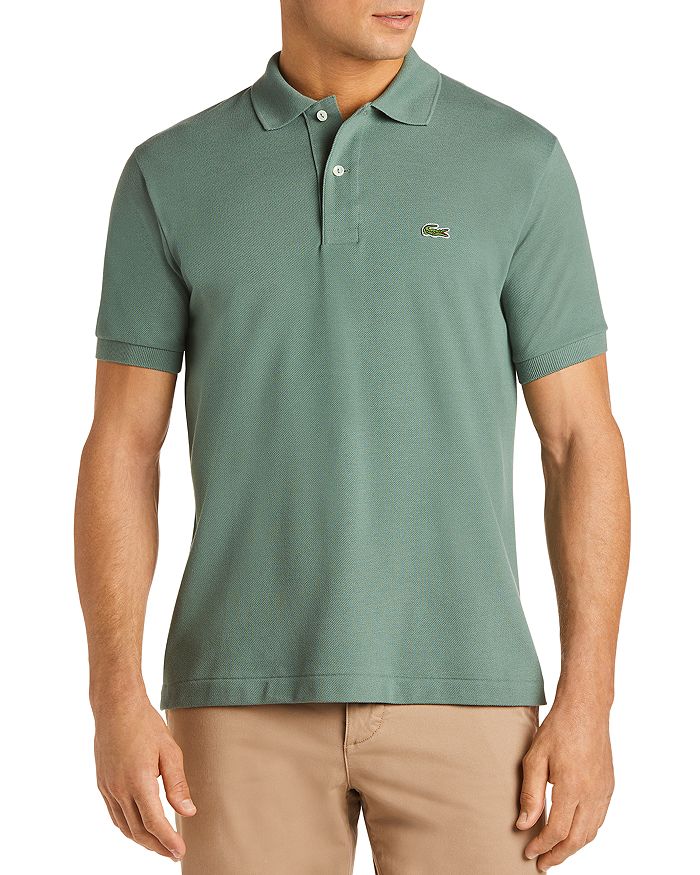 Lacoste Pique Polo - Classic Fit In Open Green