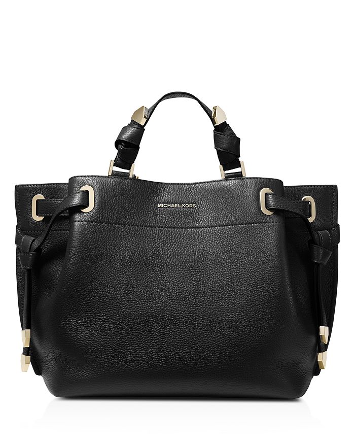 Michael kors greta online large pebbled leather satchel