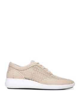 Via Spiga - Women's Macra 2 Raffia Lace Up Sneakers