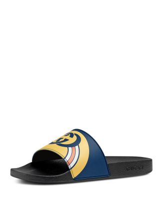 Gucci Men's Logo Slide Sandals | Bloomingdale's