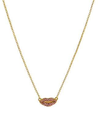 kate spade lips necklace