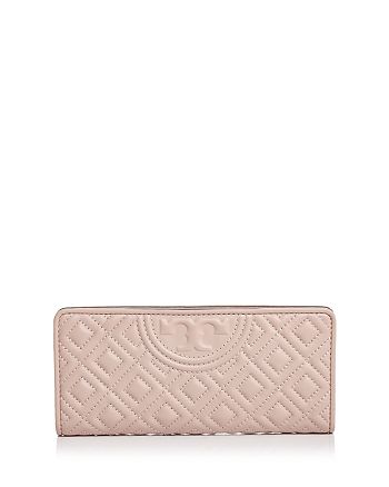 Tory Burch Fleming Slim Quilted Leather Wallet | Bloomingdale's